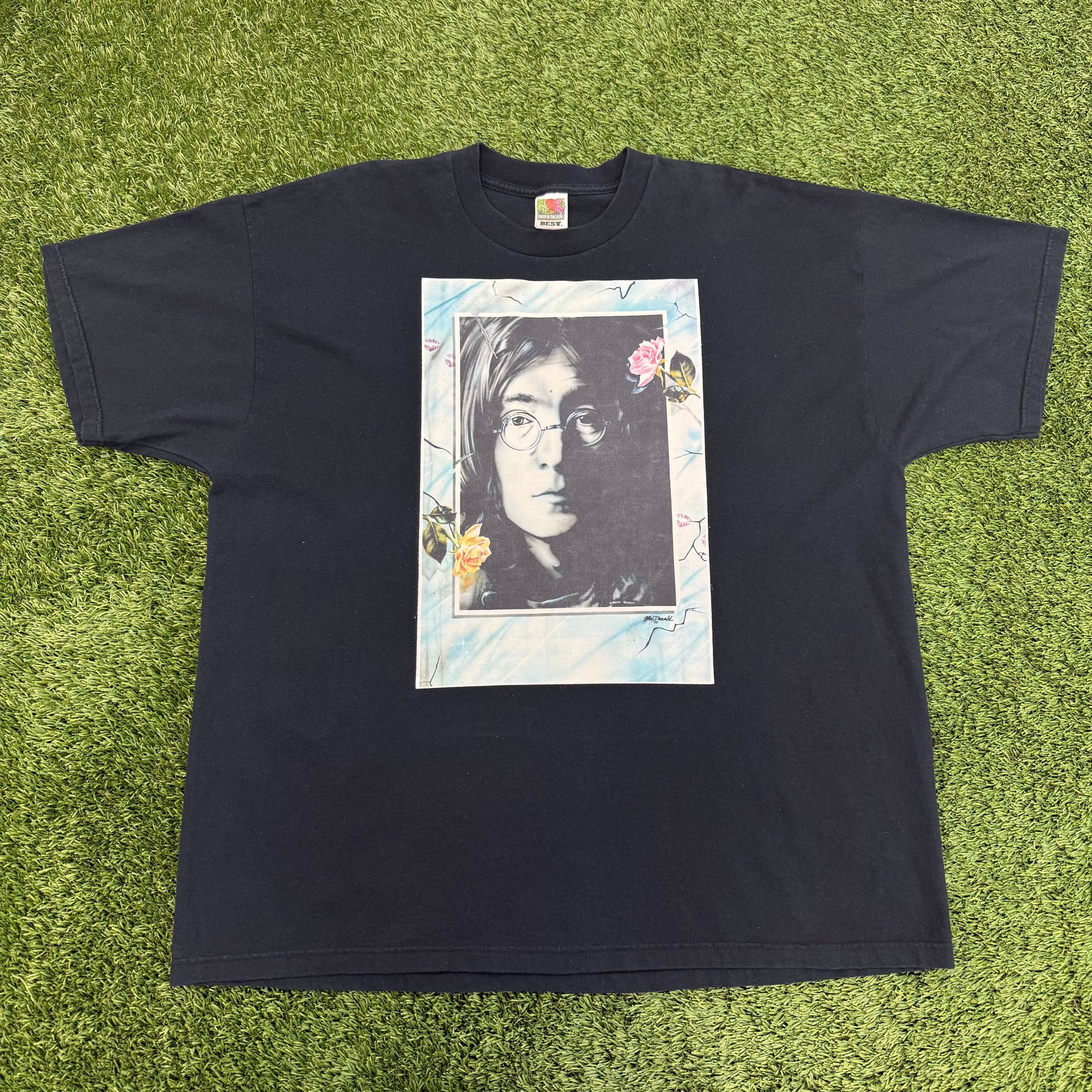 Vintage John Lennon '92 Portrait T-shirt, XXL
