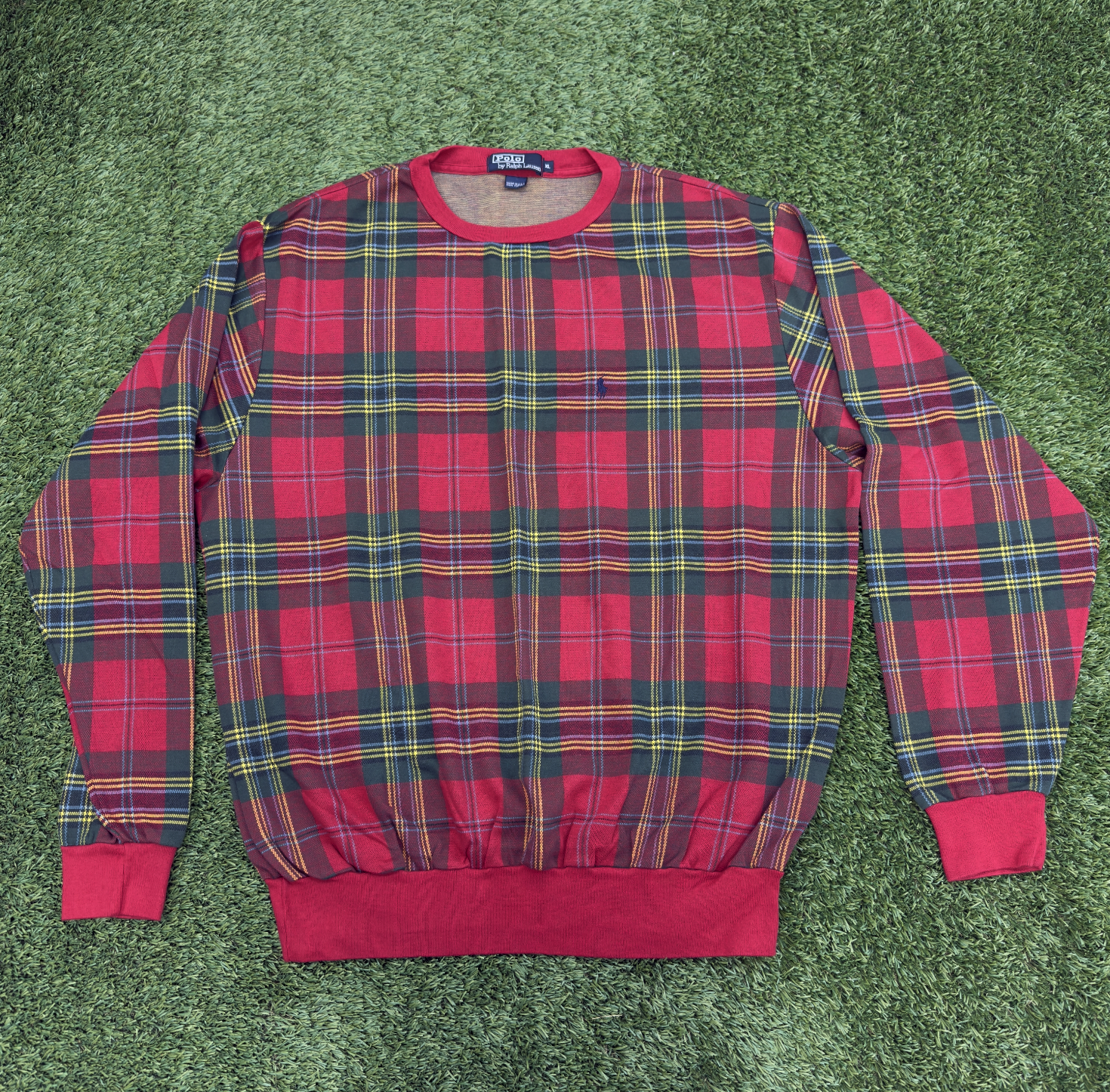 Vintage Polo Ralph Lauren Plaid Long Sleeve, XL