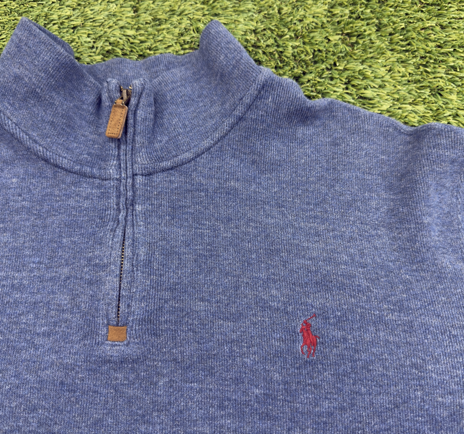 Vintage Polo Ralph Lauren Blue Quarter Zip, XXL