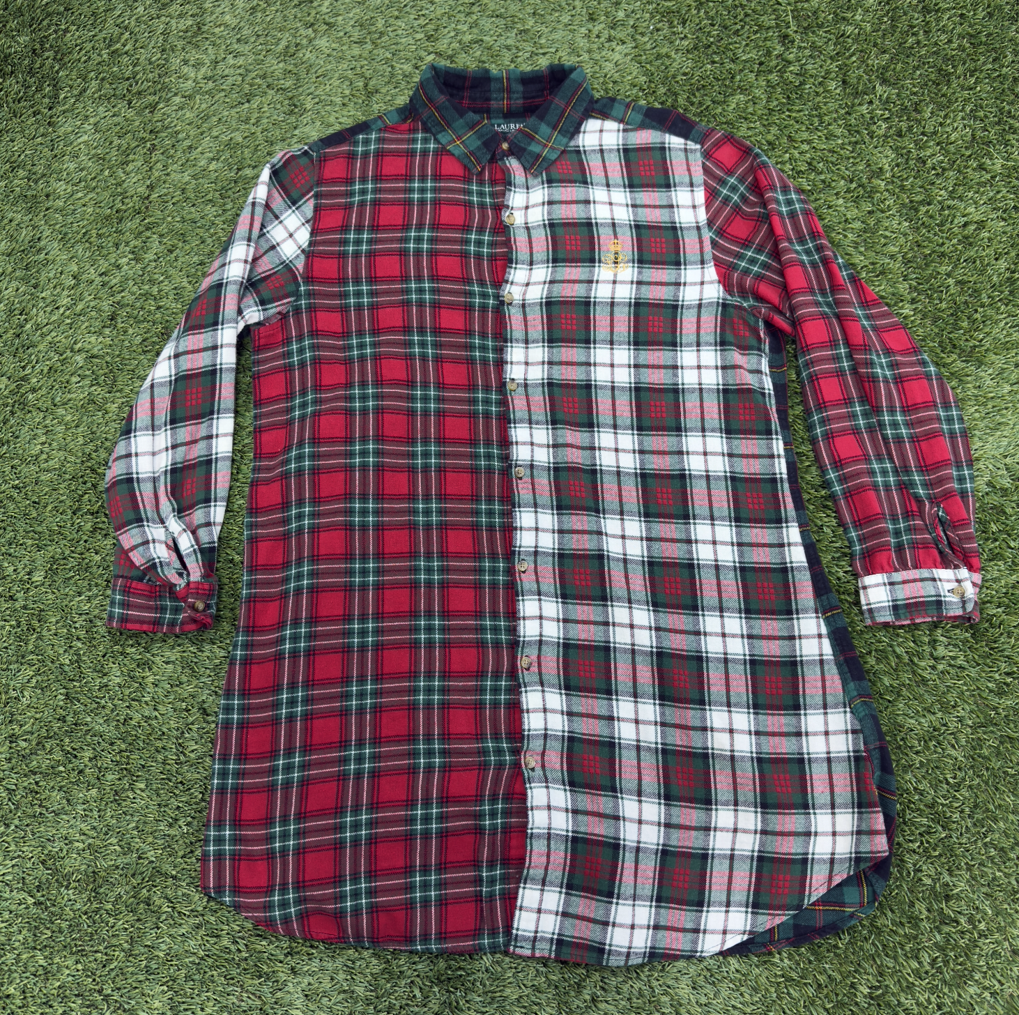 Vintage Ralph Lauren Multi Plaid Button Down, M