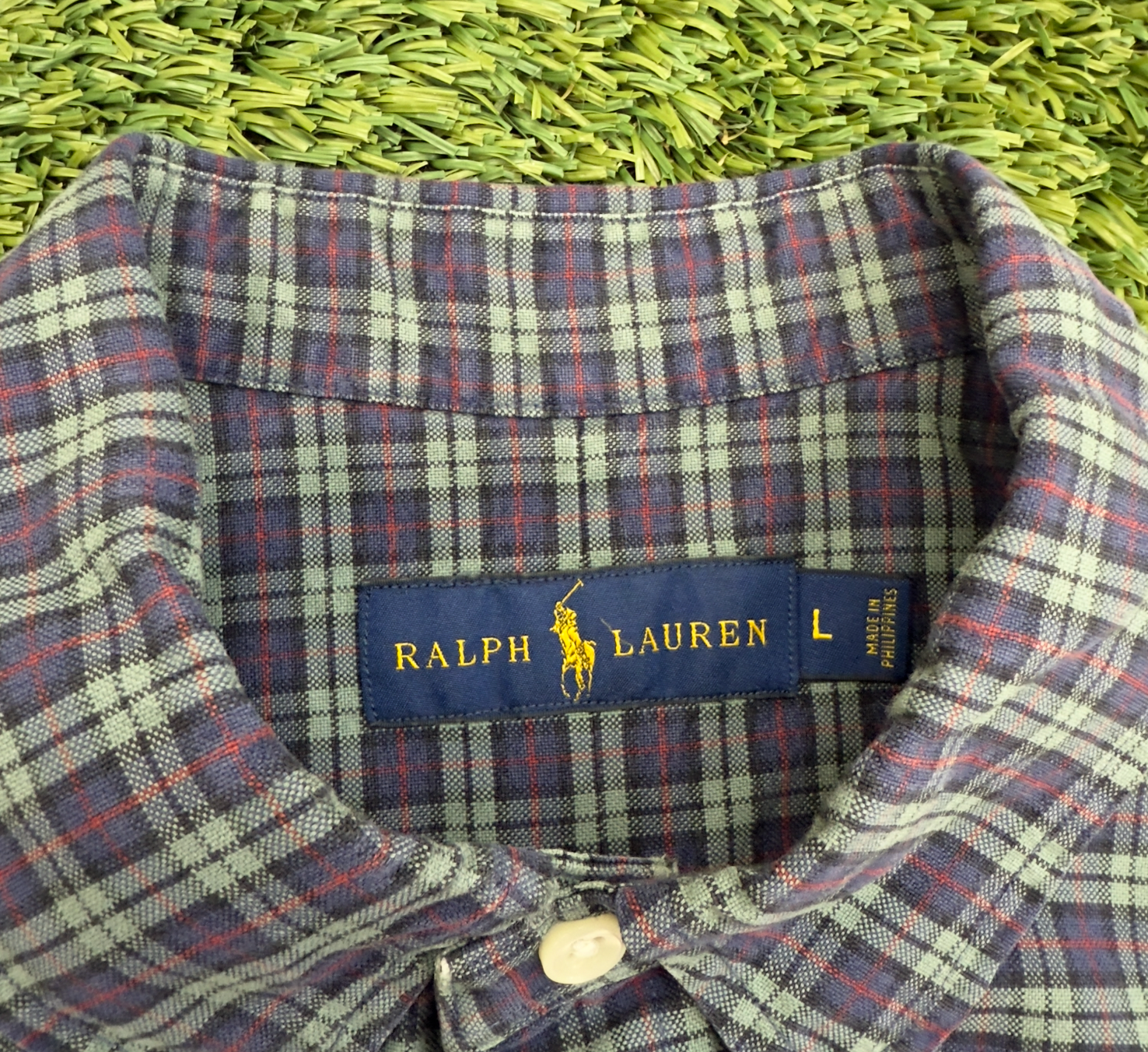 Vintage Polo Ralph Lauren Plaid Button Down, L