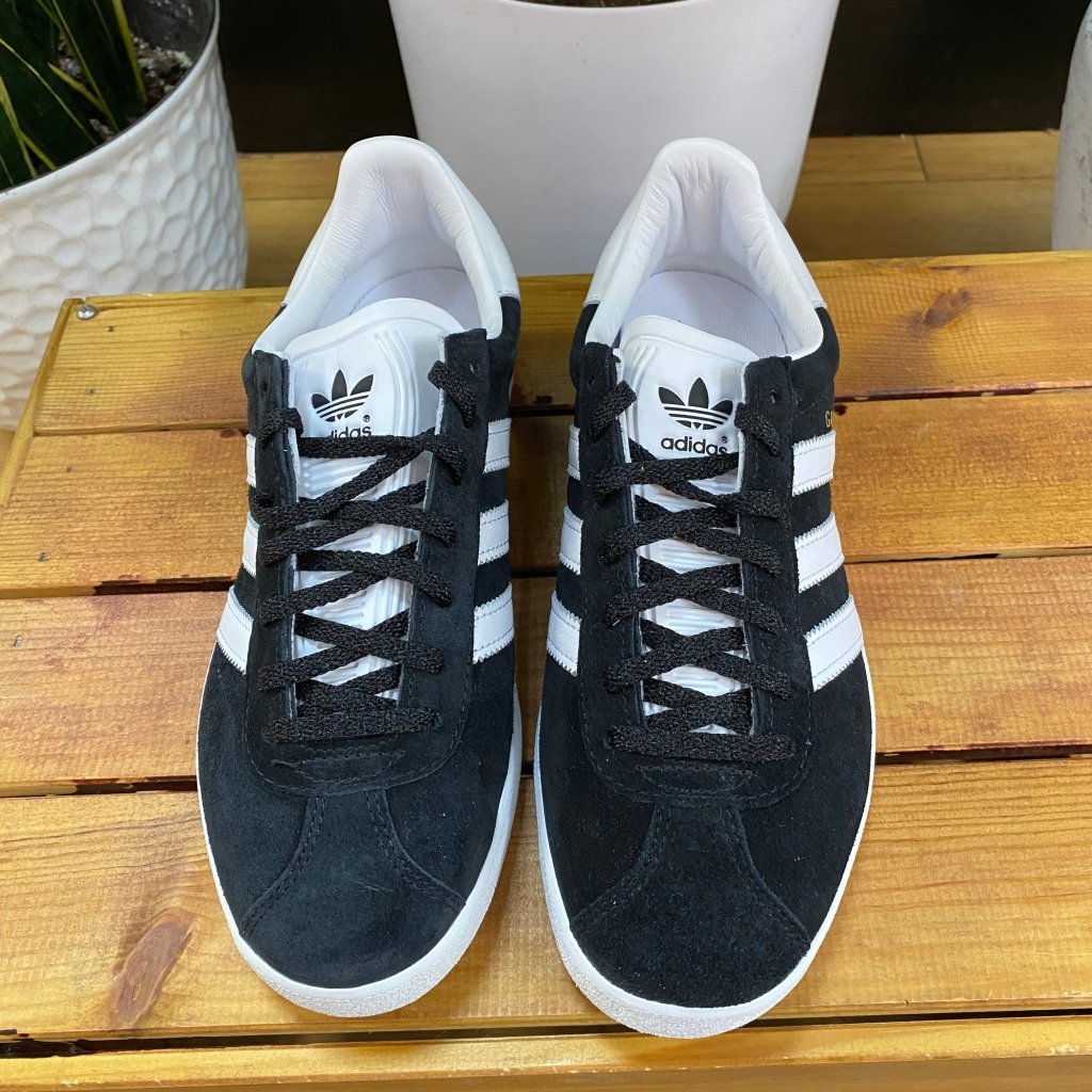 Adidas Gazelle 85 Black Suede, Mens 7, W8.5 - Banana Stand