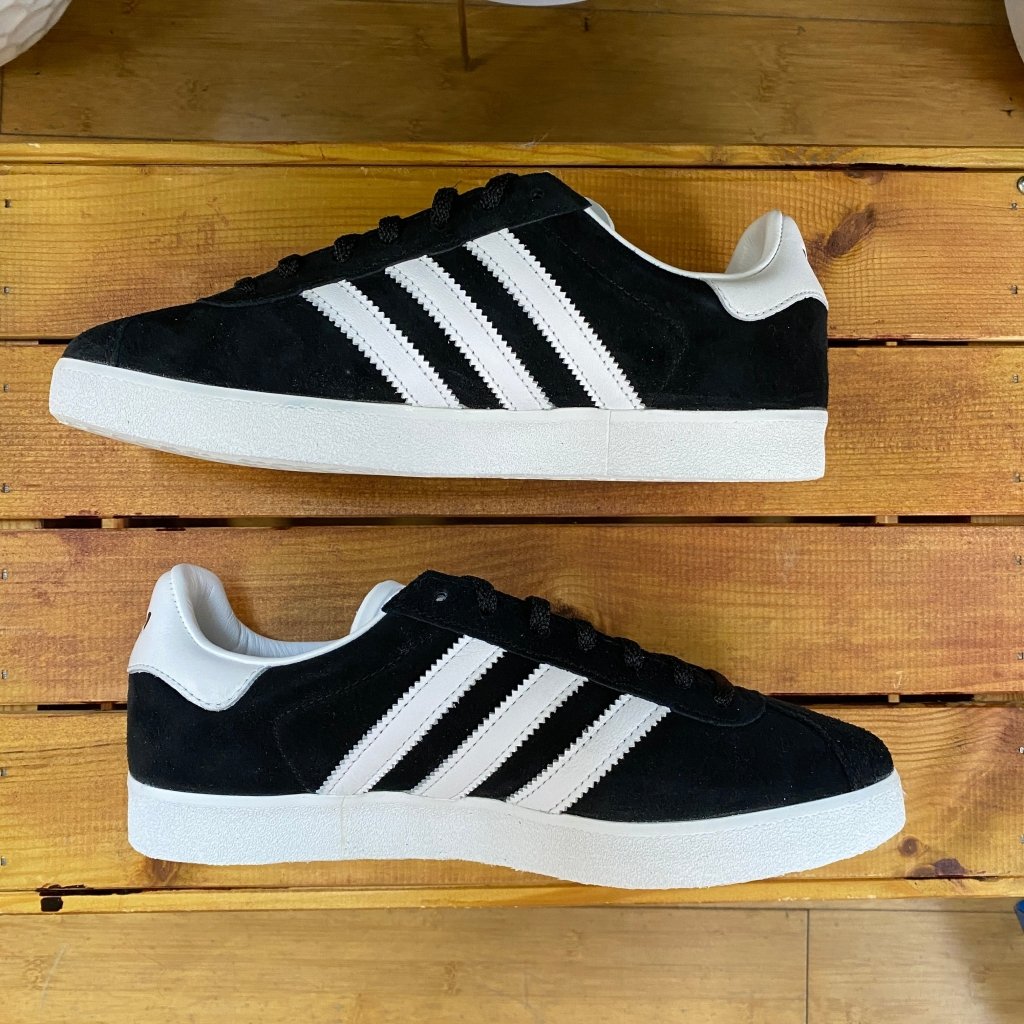 Adidas Gazelle 85 Black Suede, Mens 7, W8.5 - Banana Stand