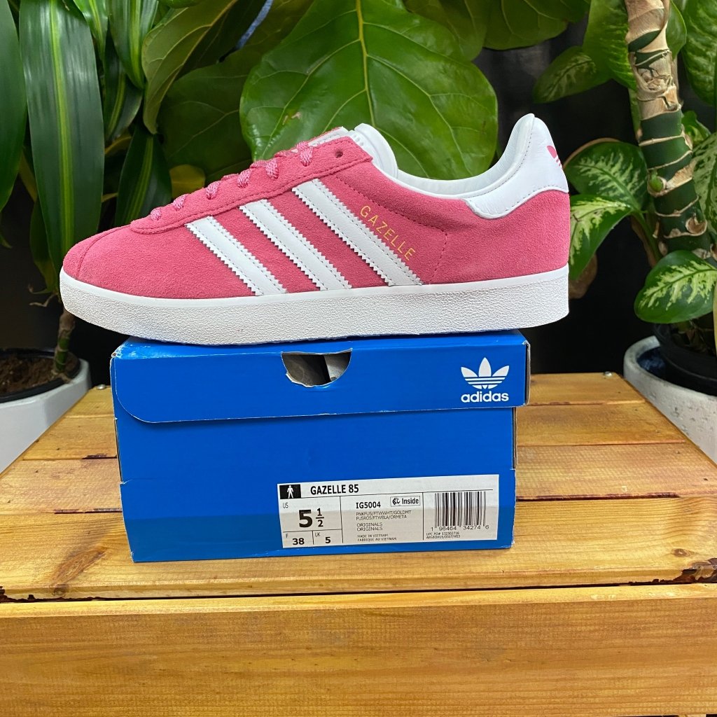 Adidas Gazelle 85 Pink Fusion, Mens 5.5, W7 - Banana Stand