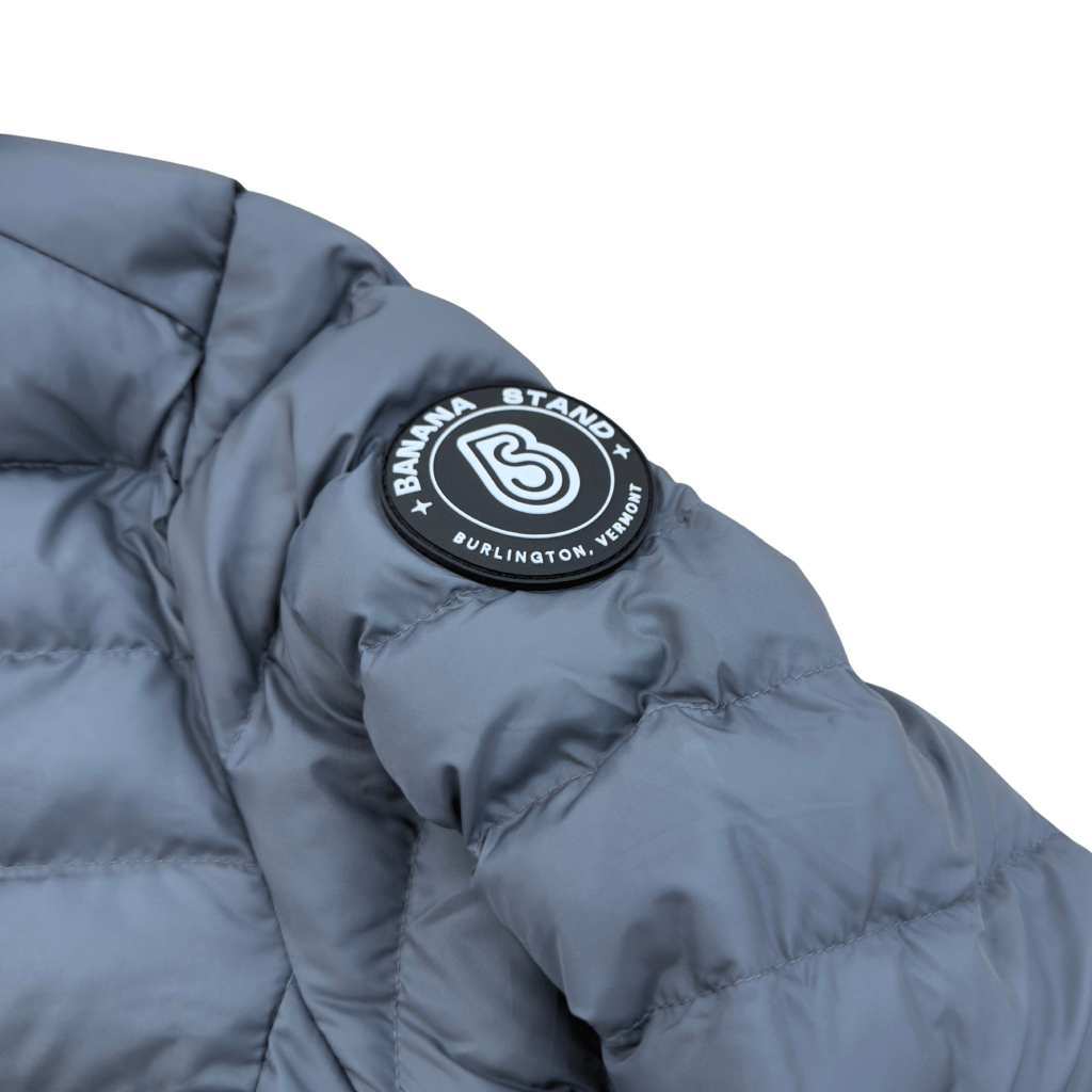 Banana Stand Lightweight Puffer Jacket, Gray - Banana Stand