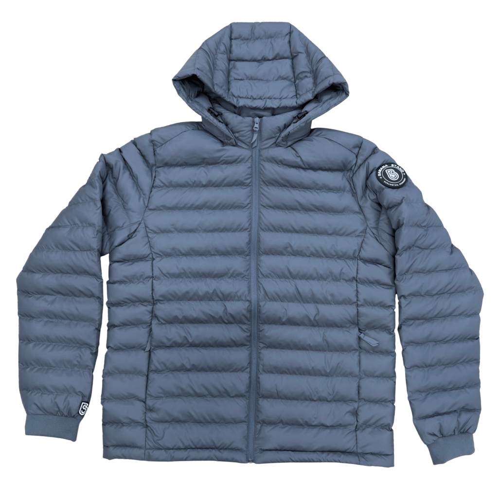 Banana Stand Lightweight Puffer Jacket, Gray - Banana Stand