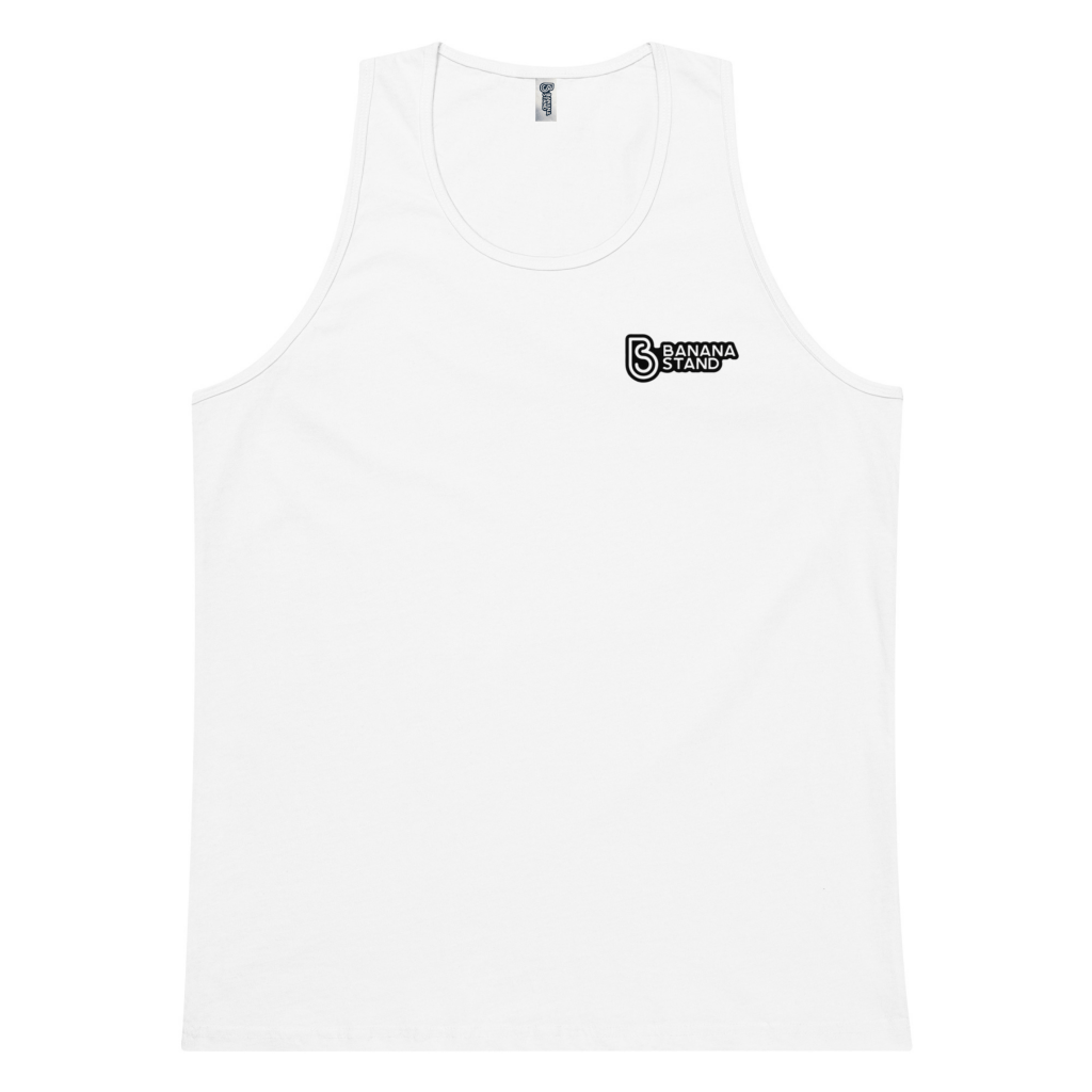 Banana Stand Relaxed Fit Tank Top, White - Banana Stand