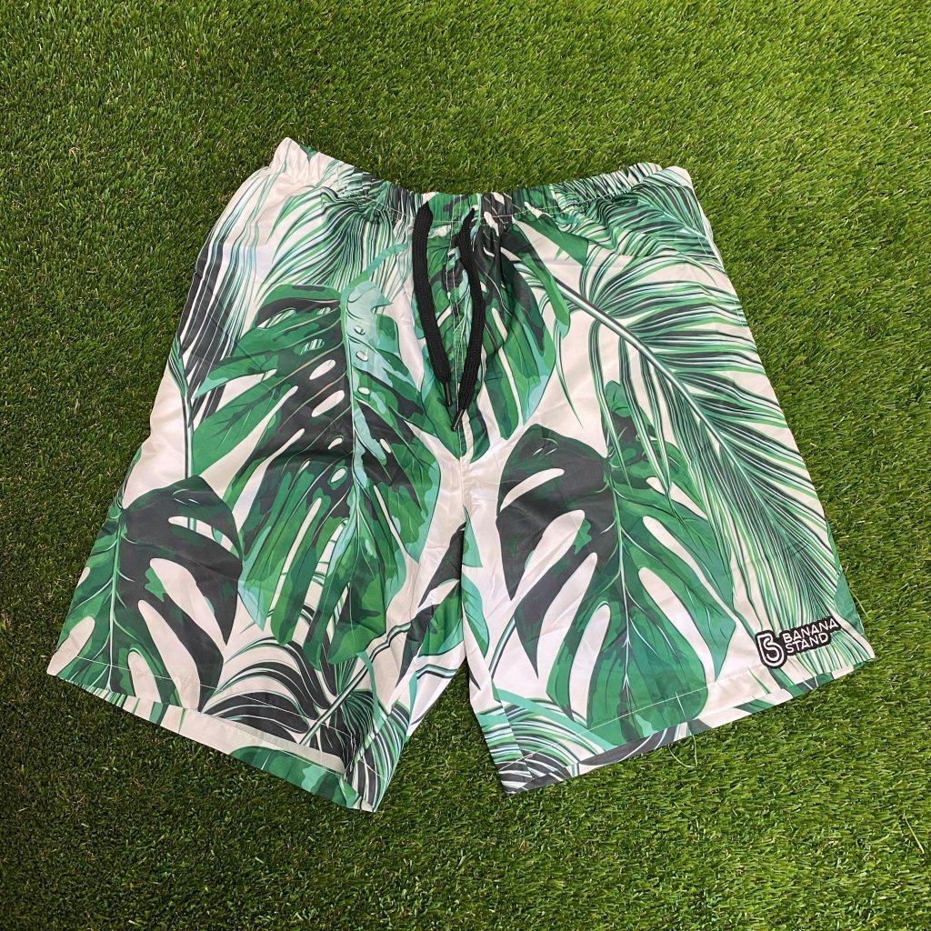 Banana Stand Tropical Shorts With Embroidery Logo - Banana Stand
