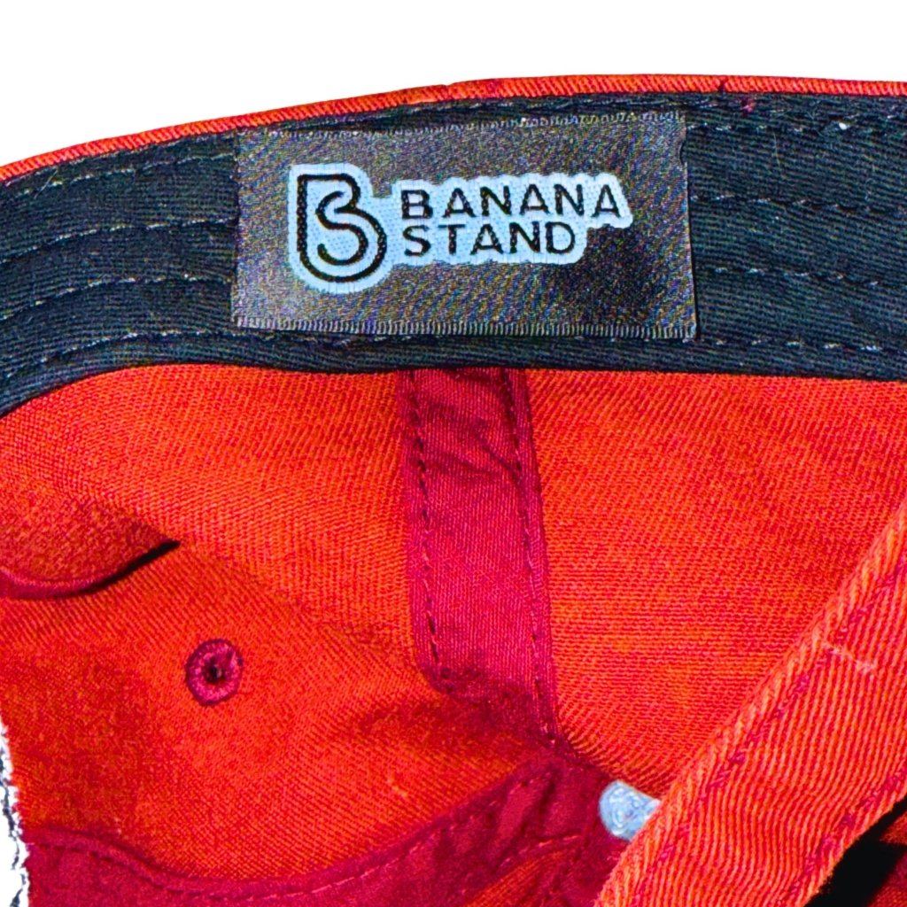 Denim Dad Hat, Red - Banana Stand