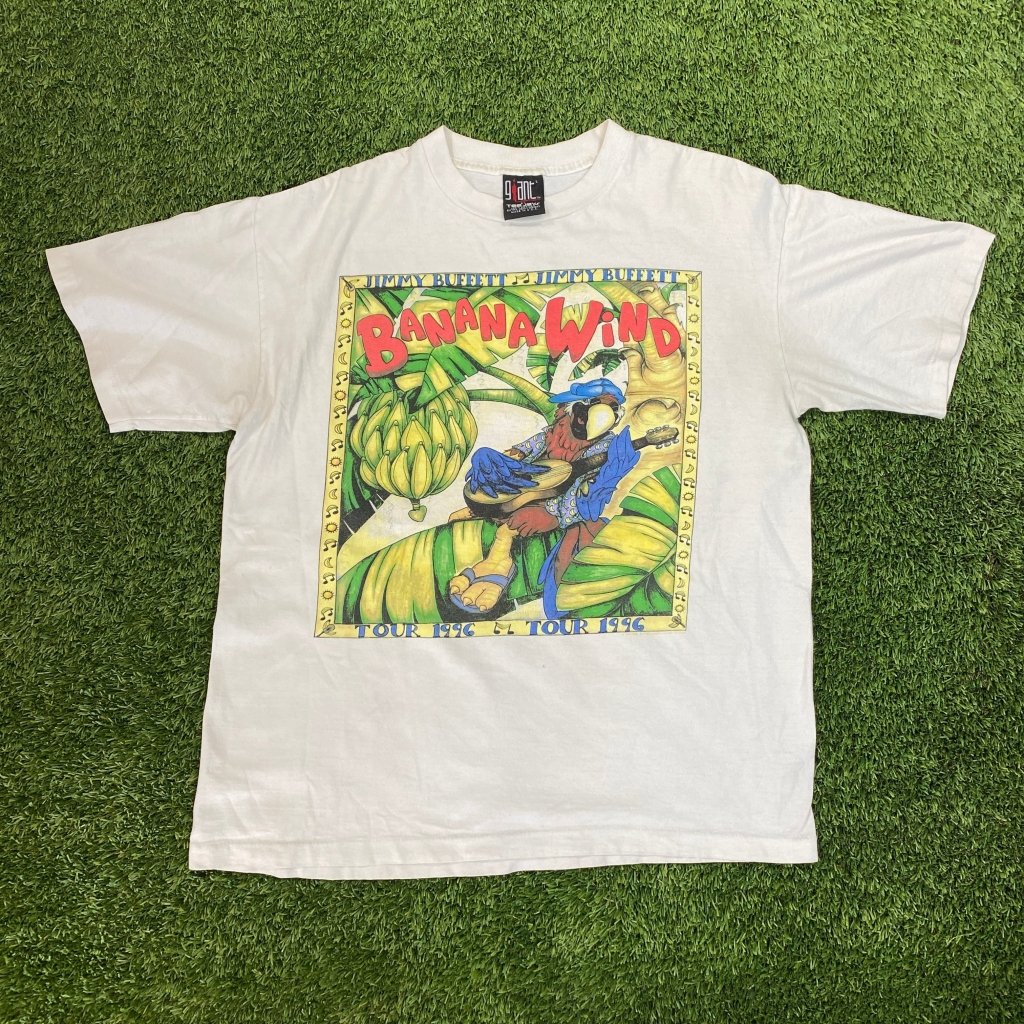 Jimmy Buffet Banana Wind 1996 Tour Shirt, L - Banana Stand