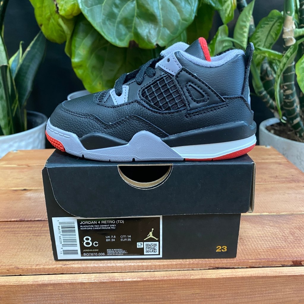 Jordan 4 Bred Reimagined, 8c - Banana Stand