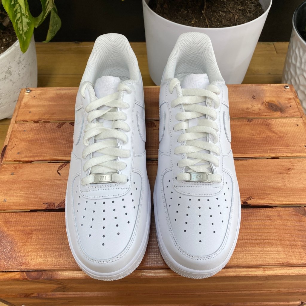 Nike Air Force 1 '07 - Triple White, Mens 10, W11.5 - Banana Stand