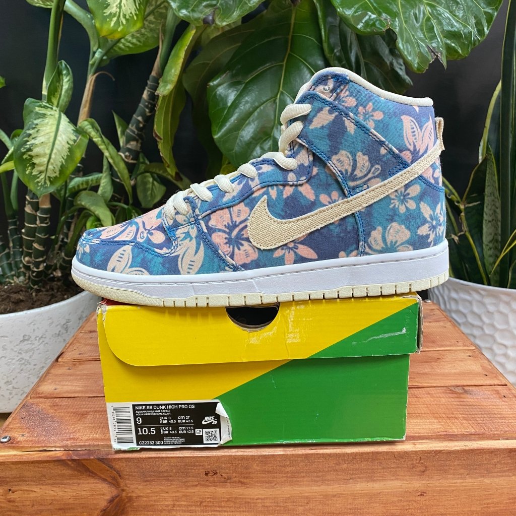 Nike SB Dunk High Hawaii, Mens 9, W10.5 - Banana Stand