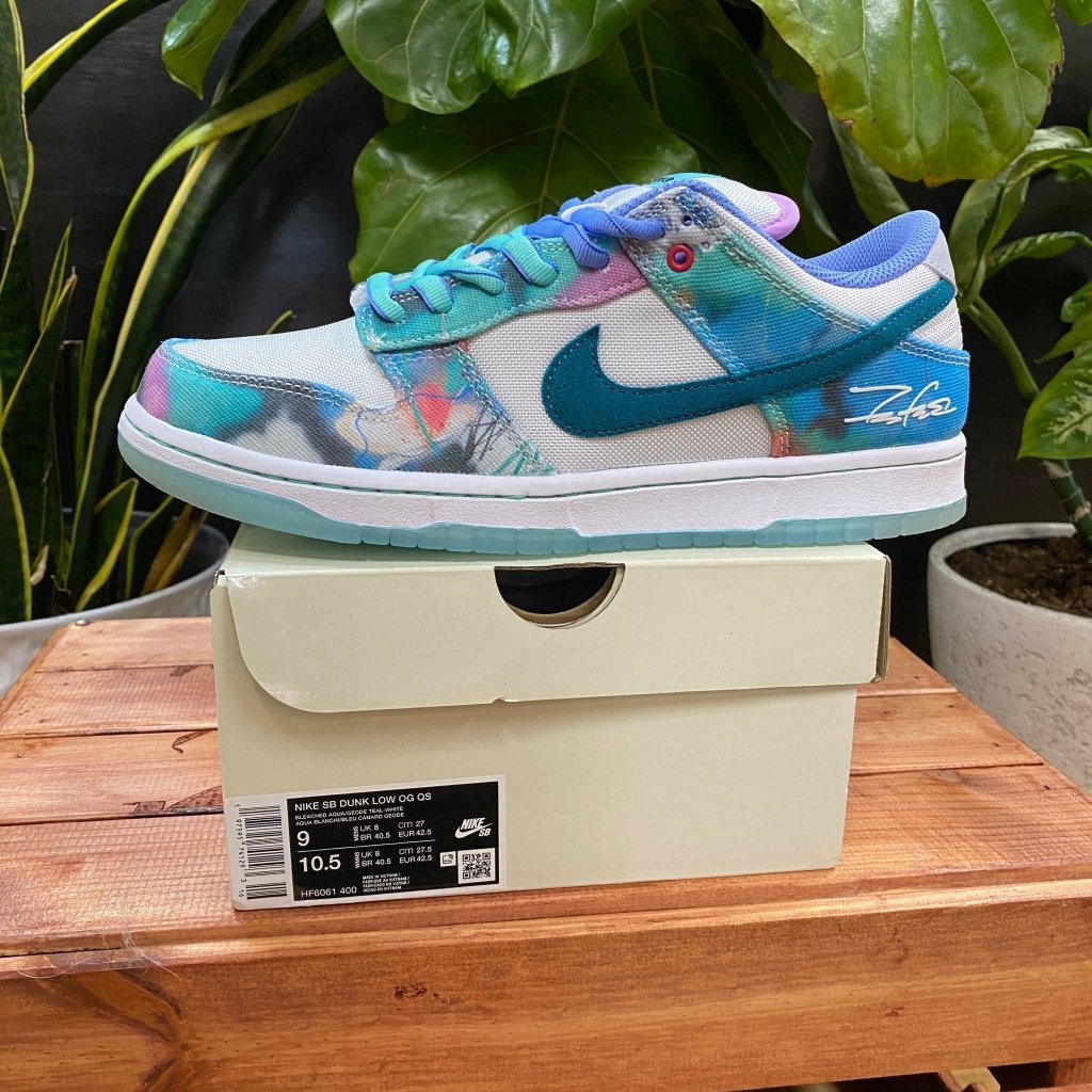 Nike SB Dunk Low x Futura Laboratories, Mens 9, W10.5 - Banana Stand