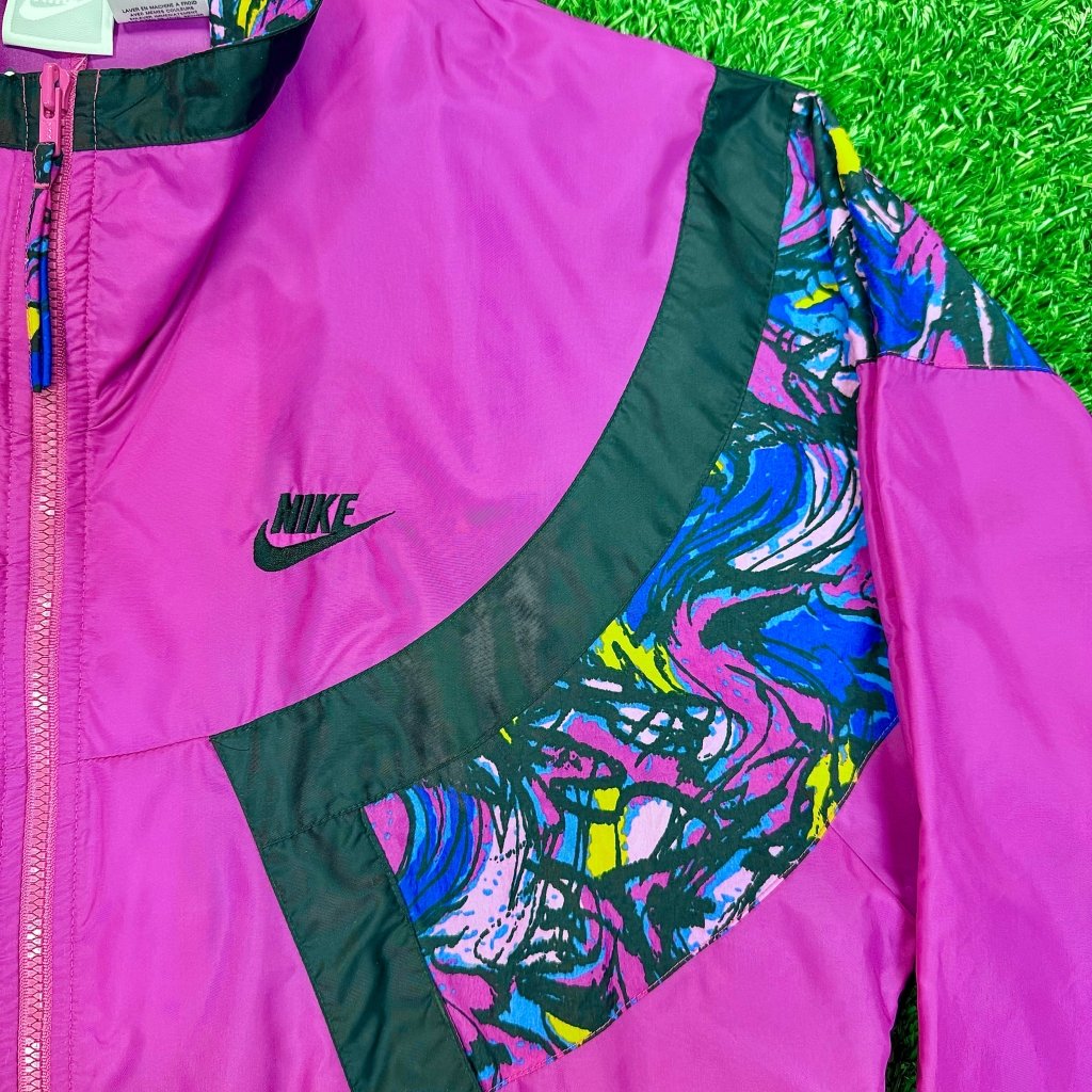 Nike Vintage 90s Windbreaker, Magenta - Banana Stand