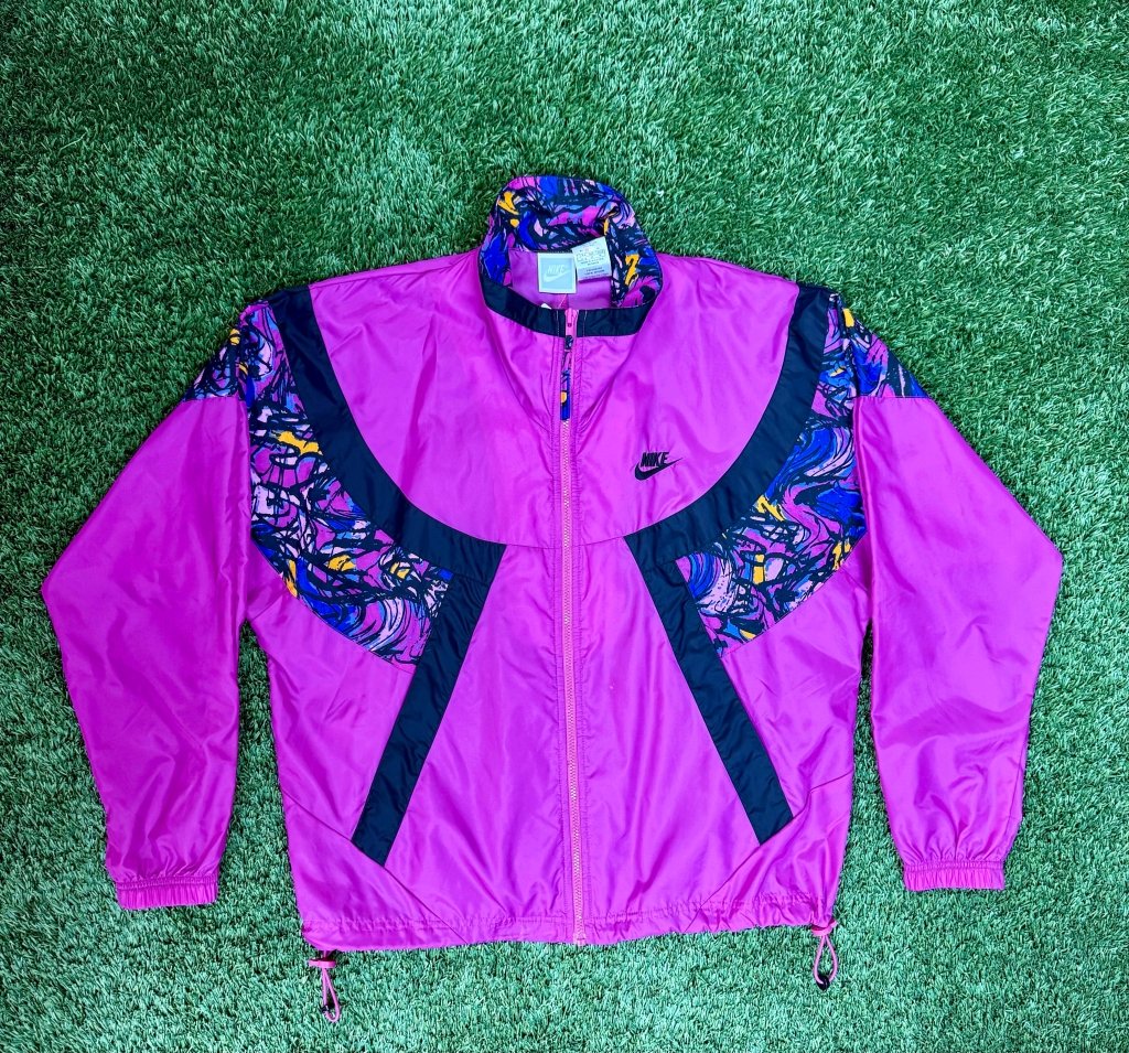 Vintage 80s outlet Magenta Windbreaker