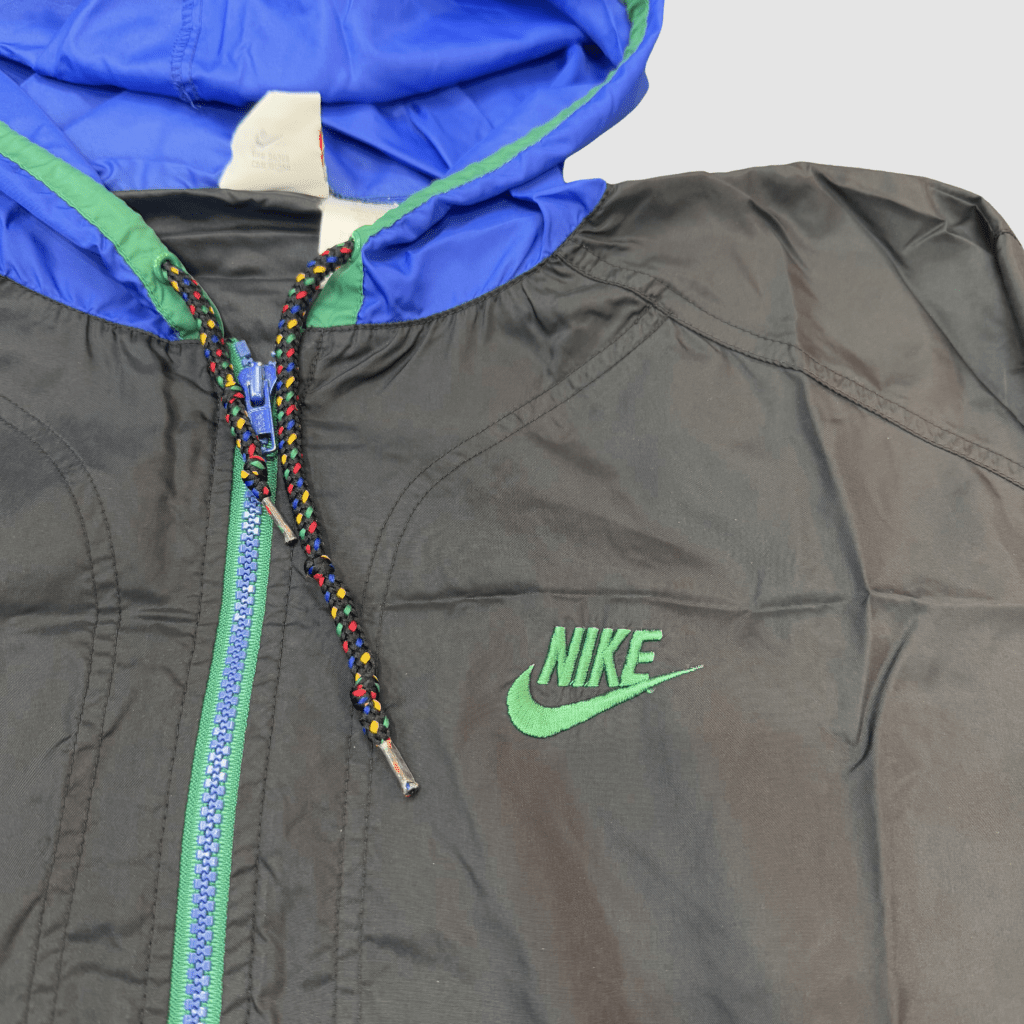 Nike Vintage 90s Zip Up Black windbreaker, XL - Banana Stand