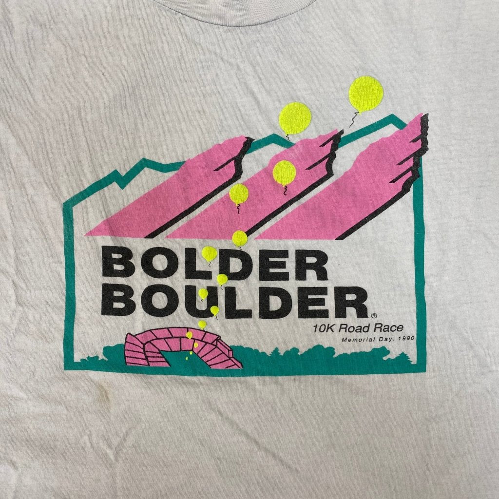 Nike Vintage 'Bolder Boulder' 90s 10k Road Race Shirt, L - Banana Stand