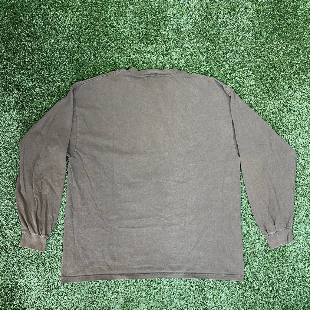 Nike Vintage Center Swoosh Brown Long Sleeve, XL - Banana Stand