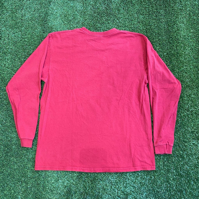 Nike Vintage Center Swoosh Long Sleeve, Red, L - Banana Stand
