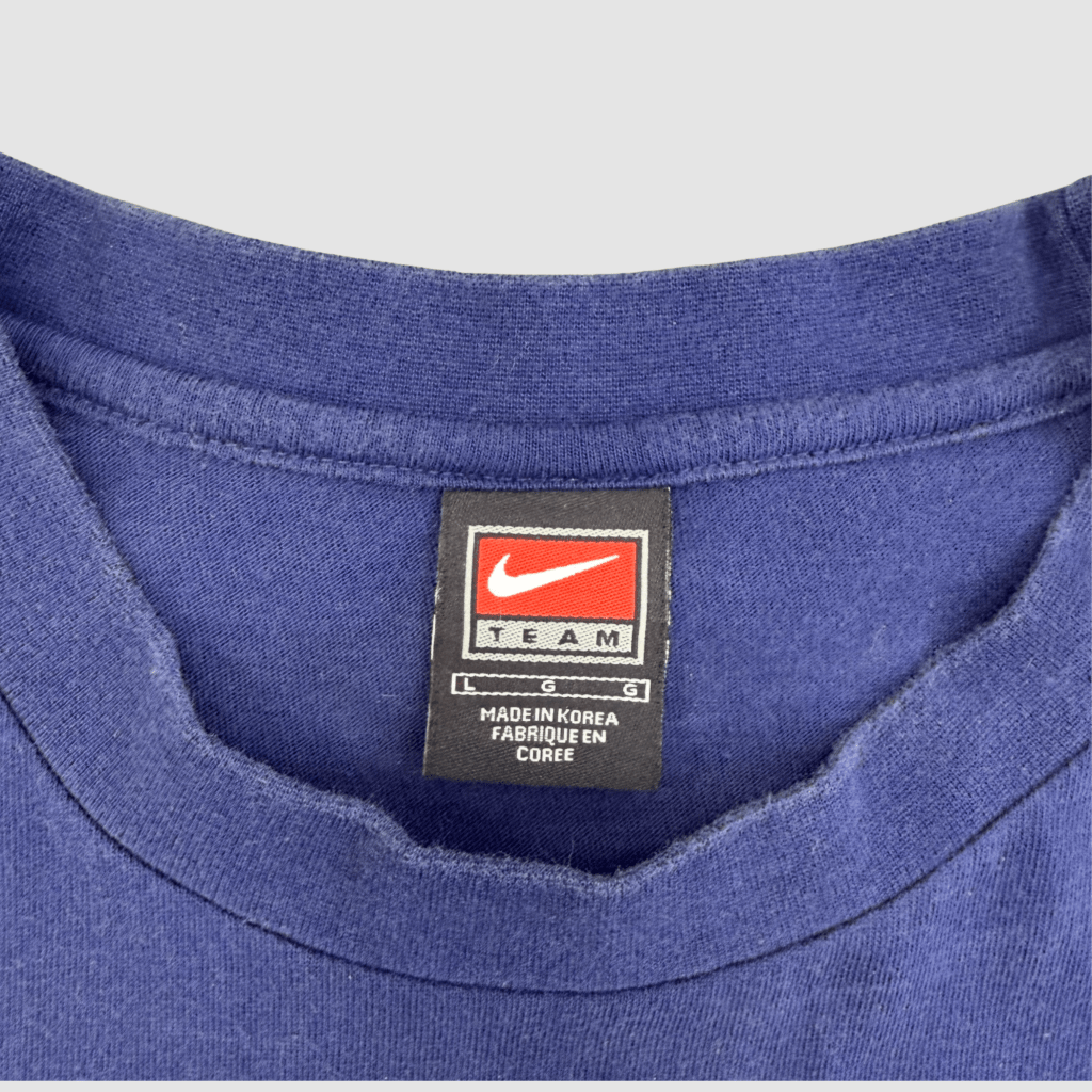 Nike Vintage Center Swoosh USA Hockey Navy Short Sleeve, L - Banana Stand