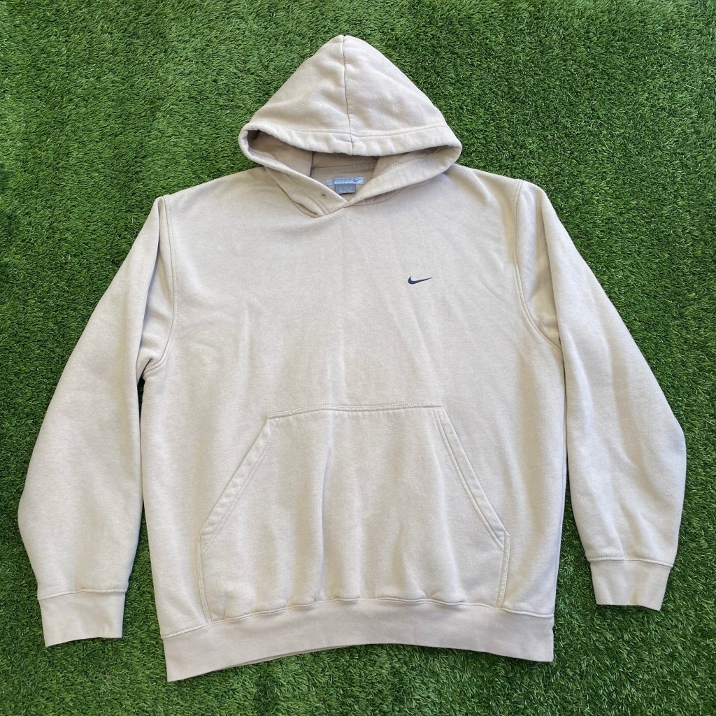 Nike Vintage Cream/Tan Hoodie Early 00's, XL - Banana Stand