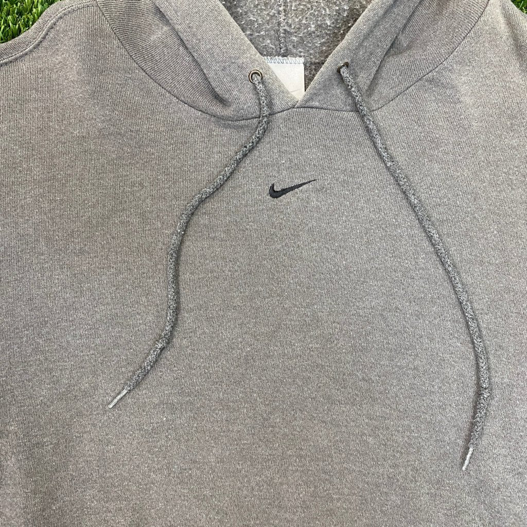 Nike Vintage Gray Center Swoosh Hoodie, XL - Banana Stand