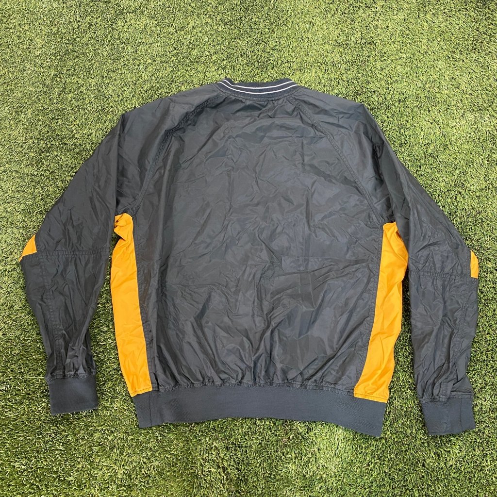 Nike Vintage Green and Gold Pull Over Windbreaker, L - Banana Stand