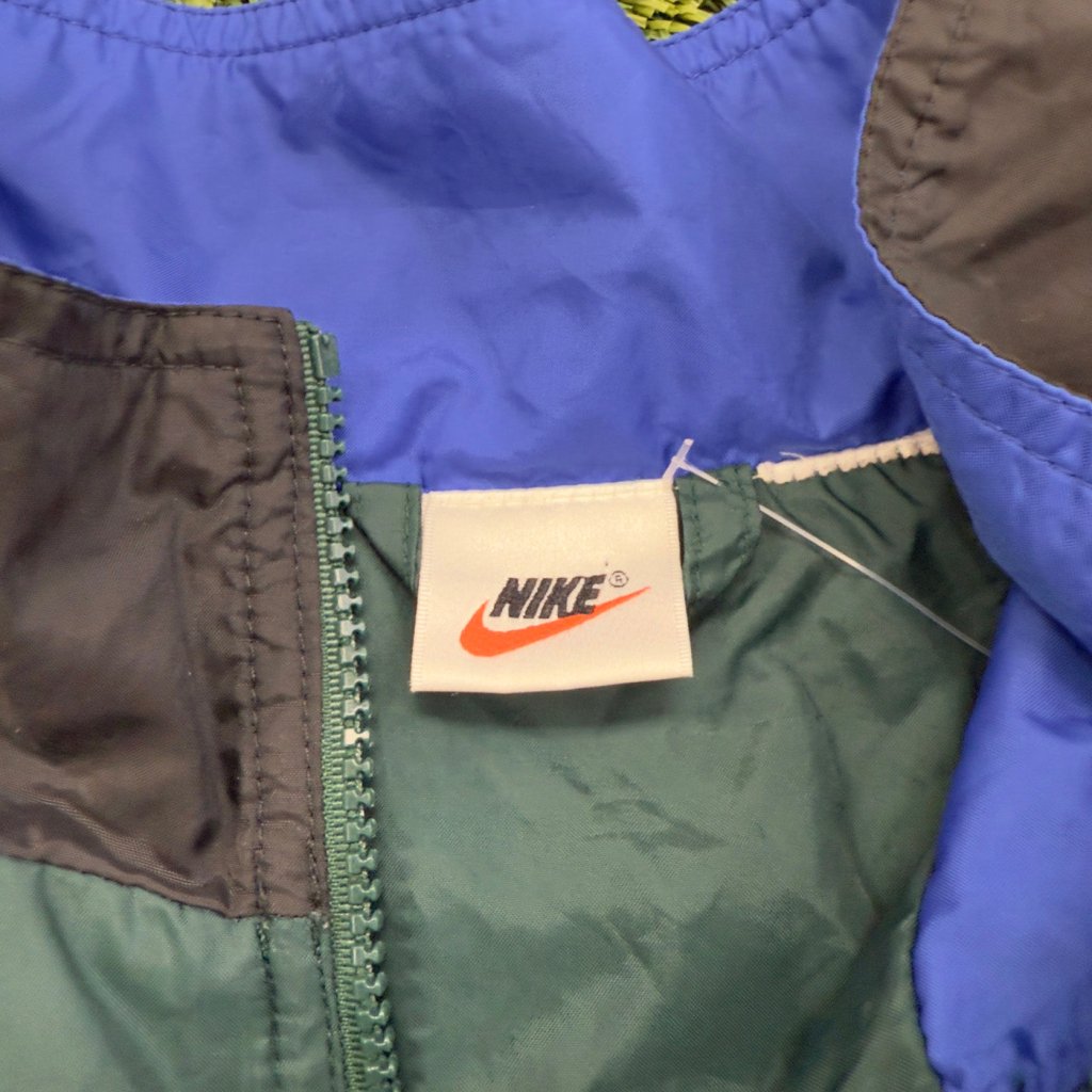Nike Vintage Green, Black, Blue Windbreaker, XL - Banana Stand