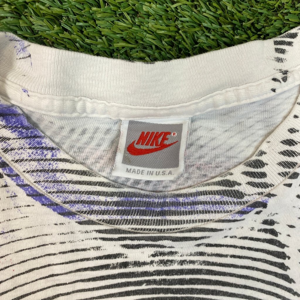 Nike Vintage Jordan Spiral Shirt, AOP Double Sided, Made in USA, Single Stitch, L - Banana Stand