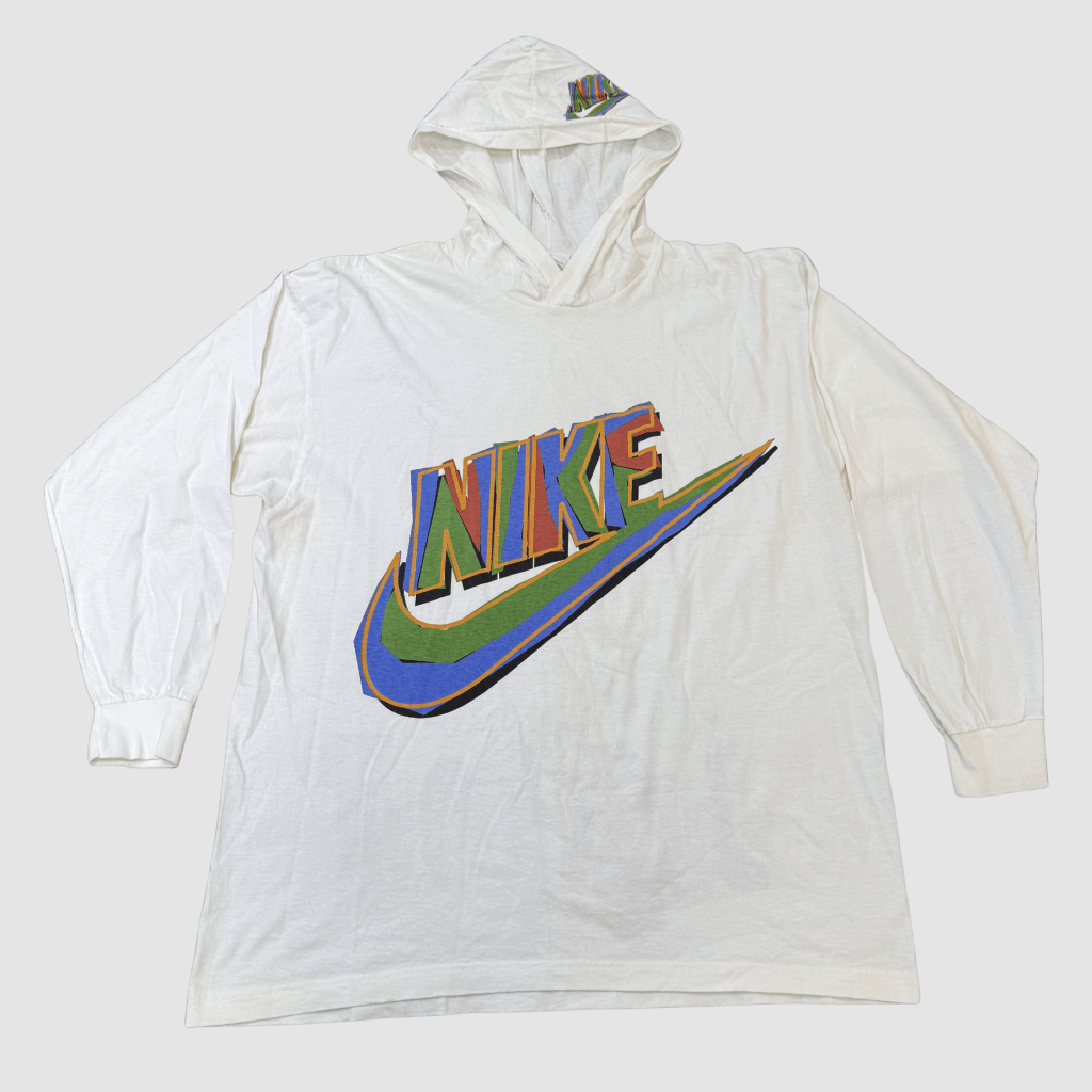 Nike Vintage 'Just Do It' White Sweatshirt, XL - Banana Stand