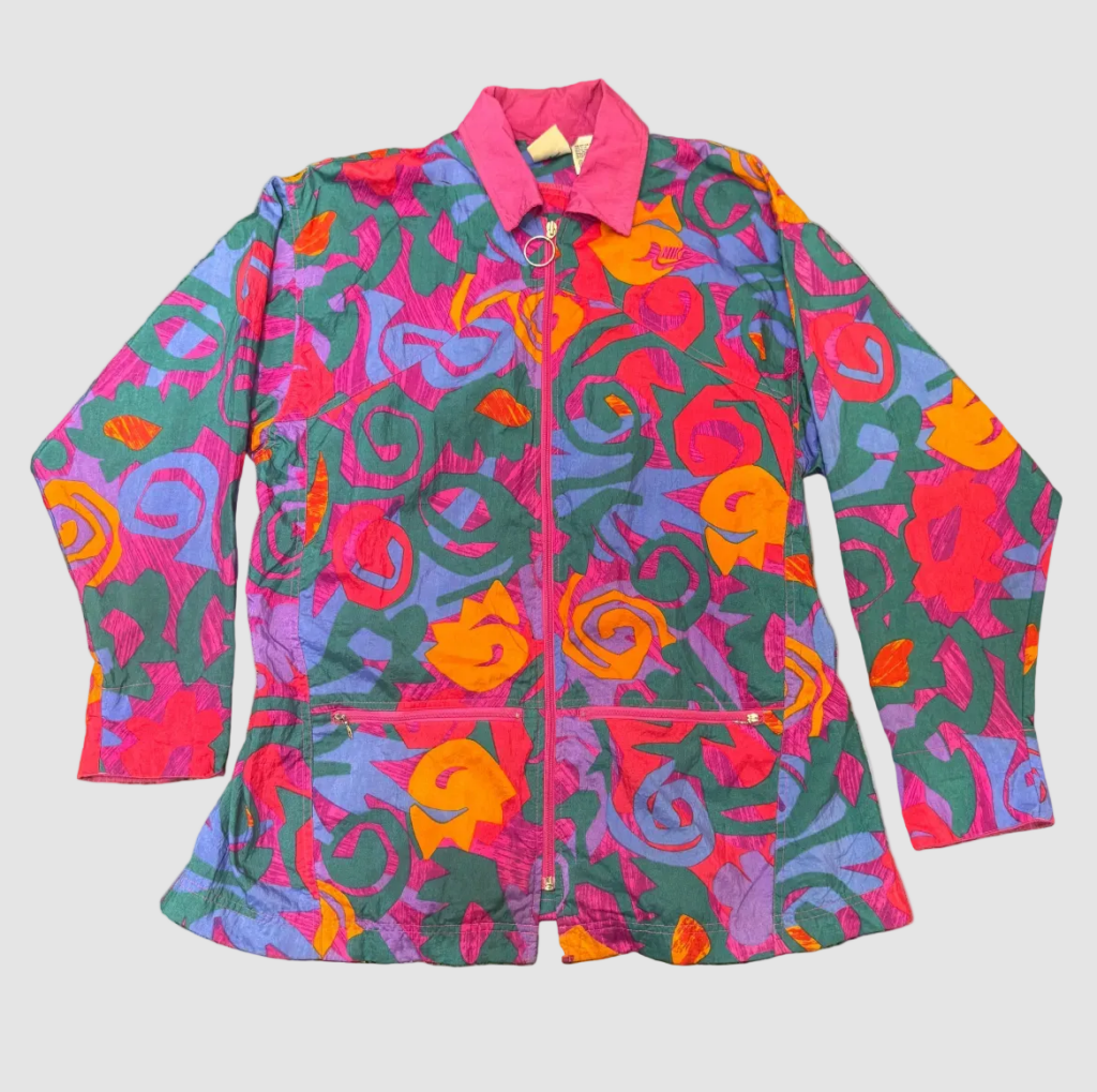Nike Vintage Nike Elite Floral Windbreaker, L - Banana Stand