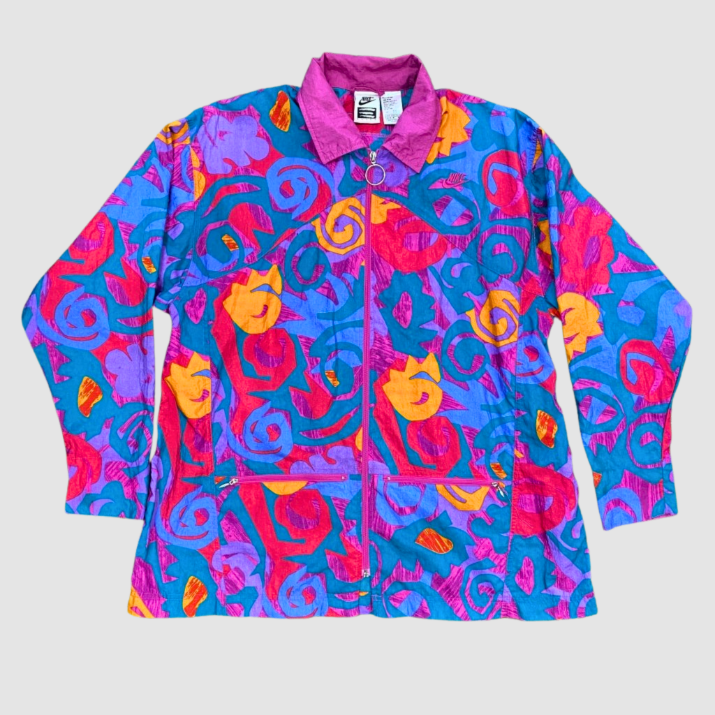 Nike Vintage 'Nike Elite' Patterned Windbreaker, M - Banana Stand