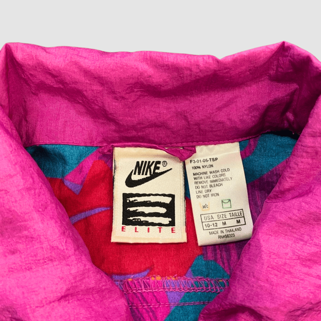 Nike Vintage 'Nike Elite' Patterned Windbreaker, M - Banana Stand