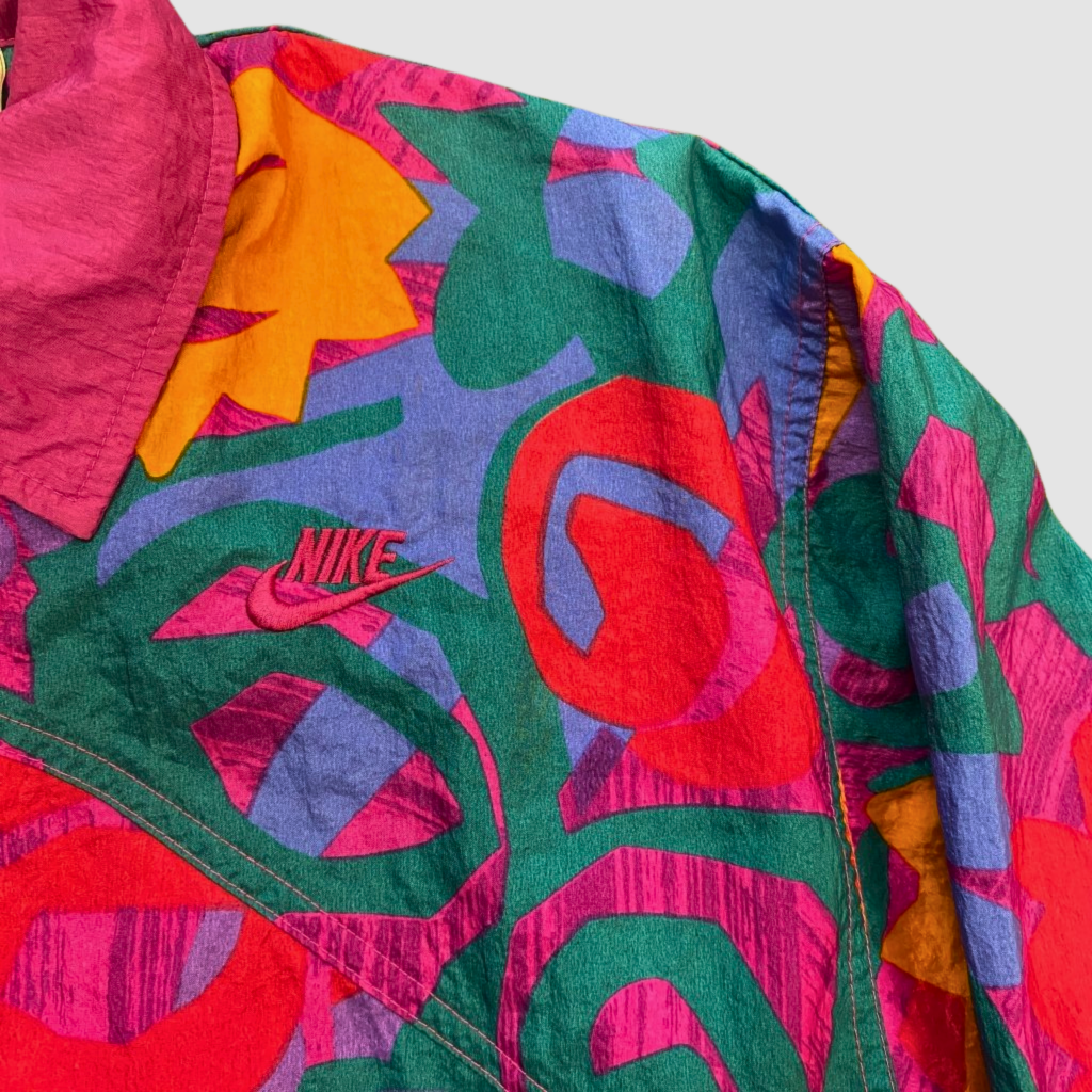 Nike Vintage 'Nike Elite' Patterned Windbreaker, M - Banana Stand