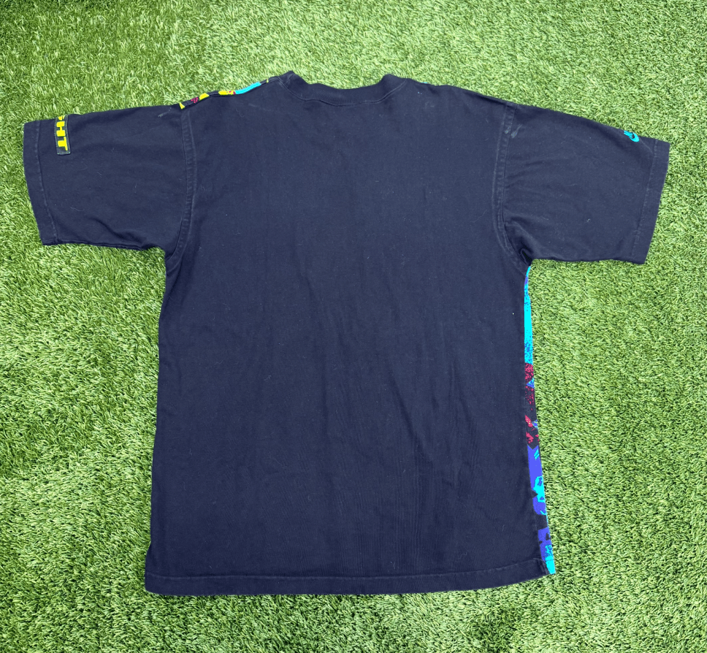 Nike Vintage Nike Flight Multi Colored Abstract Print Short Sleeve, L - Banana Stand