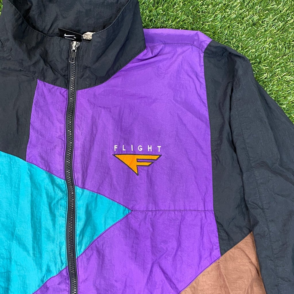 Nike Vintage 'Nike Flight' Windbreaker, L - Banana Stand