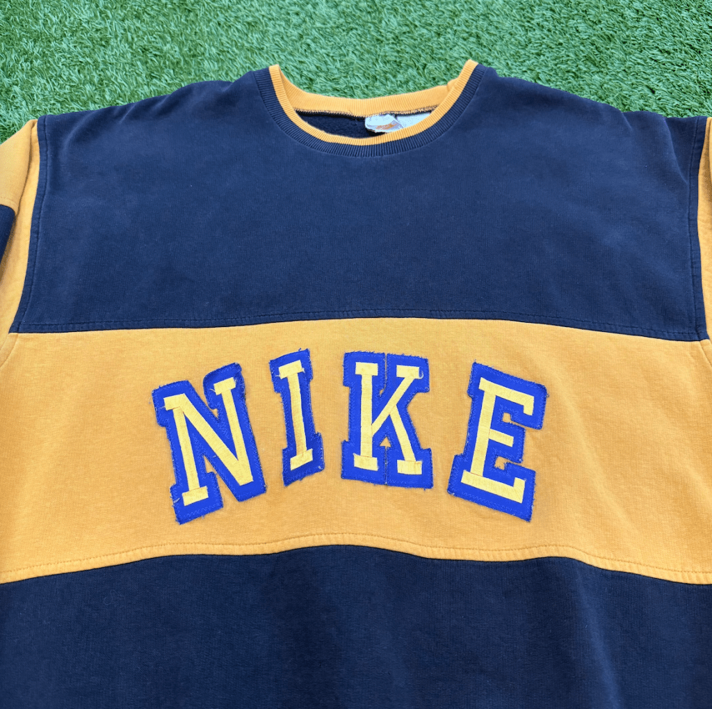 Nike Vintage Orange and Black Crewneck, XXL - Banana Stand