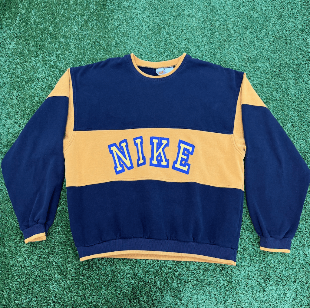 Nike Vintage Orange and Black Crewneck, XXL - Banana Stand