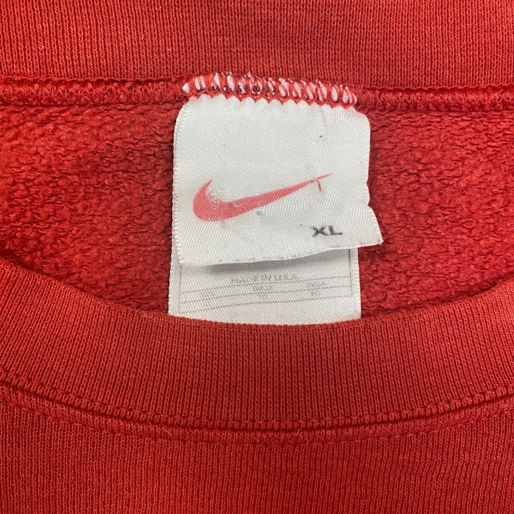 Nike Vintage Red Center Swoosh Crewneck, XL - Banana Stand