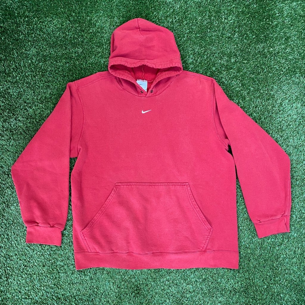 Nike Vintage Red Center Swoosh Hoodie, L - Banana Stand