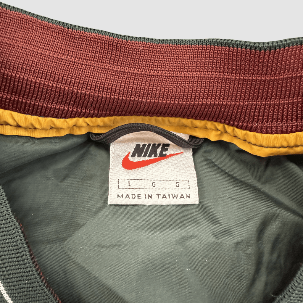 Nike Vintage Windshirt, Green and Gold, L - Banana Stand