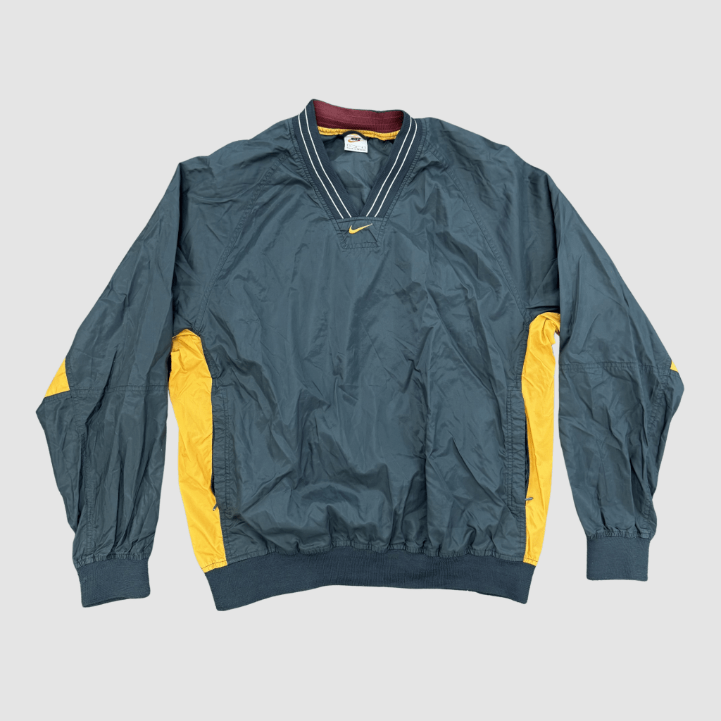 Nike Vintage Windshirt, Green and Gold, L - Banana Stand