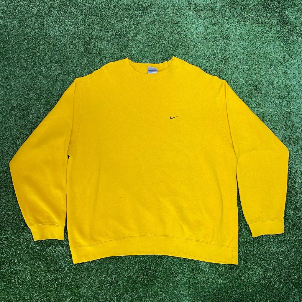 Nike Vintage Yellow Crewneck, XXL - Banana Stand