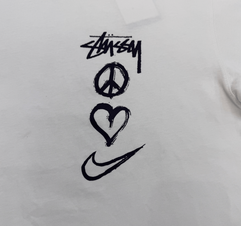 Nike x Stussy 'Peace, love Nike' Short Sleeve, M - Banana Stand