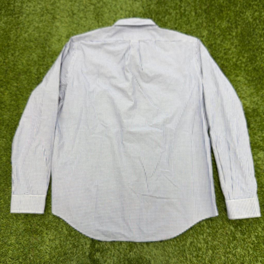 Polo Ralph Lauren Navy Check Button Down, L - Banana Stand