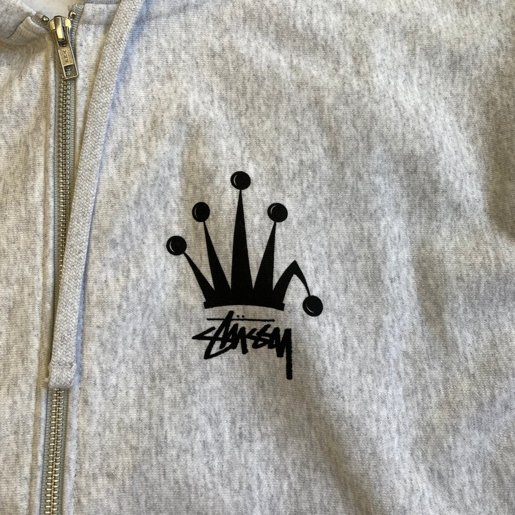 Stüssy Regal Crown Zip Up Hoodie, M - Banana Stand