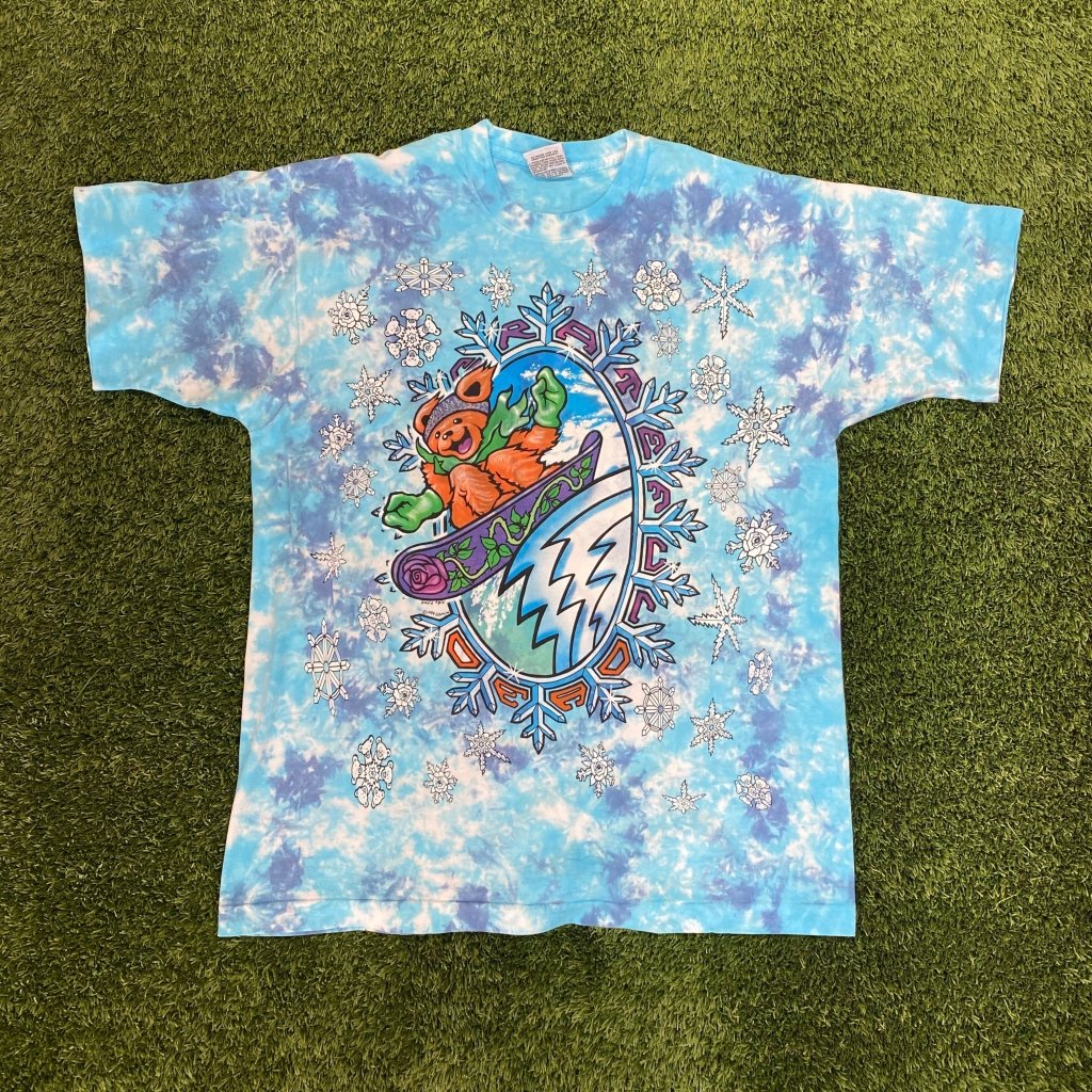 Vintage 1994 Grateful Dead Snowboarding Dancing Bears Shirt, XL - Banana Stand