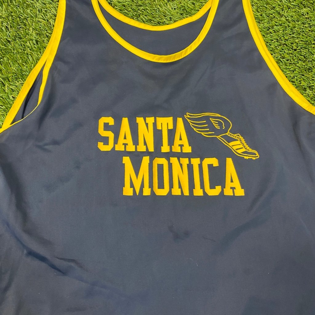 Vintage 80's Santa Monica Adidas Running Tank Top - Banana Stand