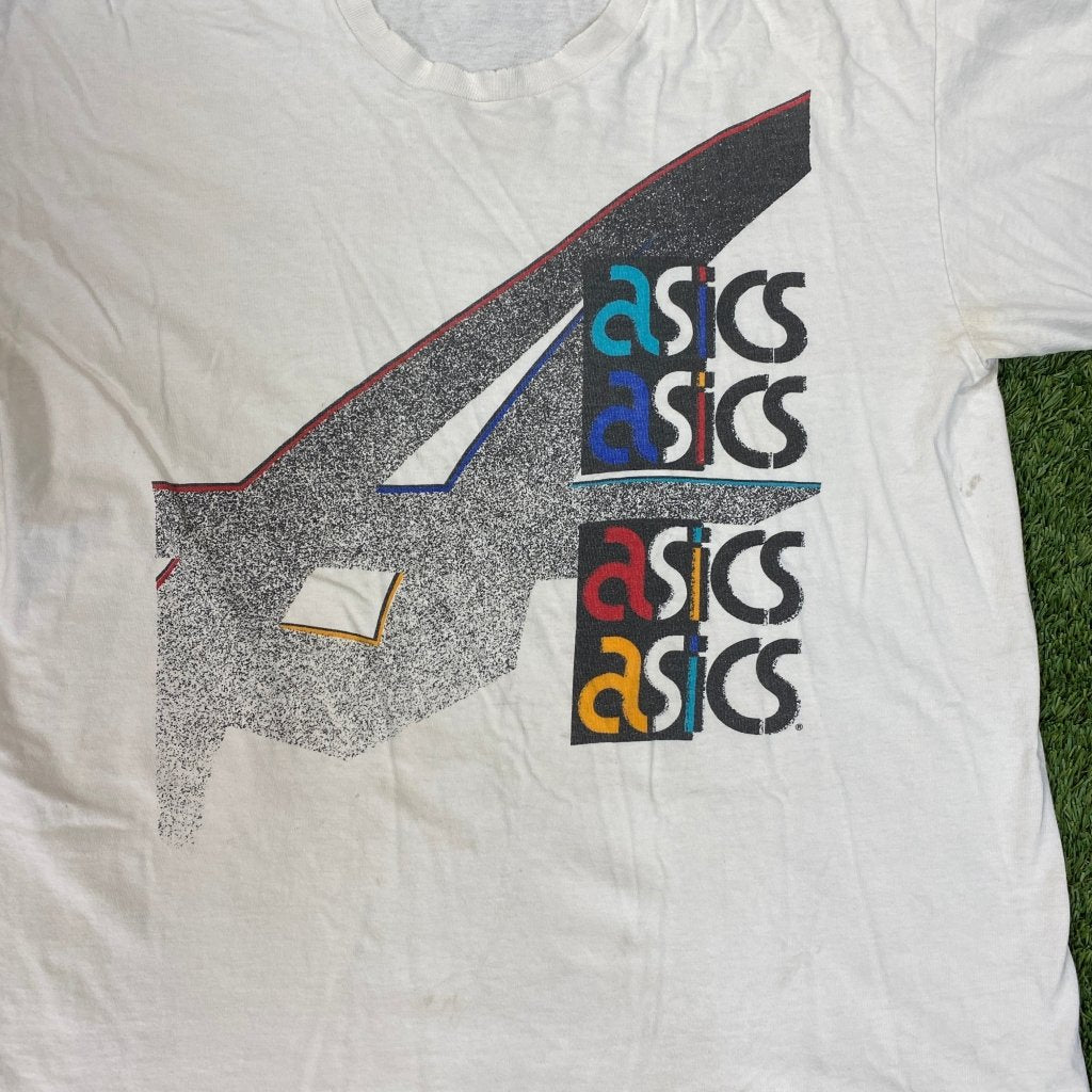 Vintage Asics Made in USA Graphic Shirt, XXL - Banana Stand